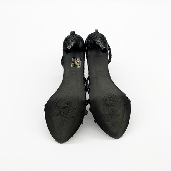 FREE PEOPLE Patent Python Print Strappy Sandals - Picture 10 of 10